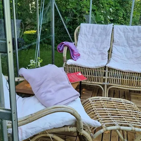 Blue Cottage On Idyllic Asko